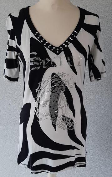 Airfield maat 36 : zwart wit lang shirt beschikbaar voor biedingen