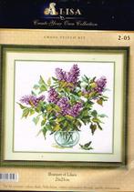 Cado alisa borduurpakket bouquet of lilacs  205  laatste, Ophalen of Verzenden, Nieuw, Handborduren, Borduurpakket