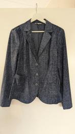 Sandwich dames blazer jasje travel stof maat l, Maat 38/40 (M), Blauw, Ophalen of Verzenden, Zo goed als nieuw