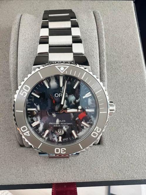 TE KOOP ORIS HORLOGE, Sieraden, Tassen en Uiterlijk, Horloges | Heren, Zo goed als nieuw, Overige merken, Staal, Leer, Ophalen of Verzenden