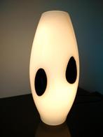 Zweden Glas Lamp Tafellamp Wit Zwart Opalino Vetro 1990, Huis en Inrichting, Lampen | Tafellampen, Ophalen of Verzenden