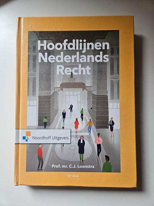 Prof.Mr.C.J. Loonstra - Hoofdlijnen Nederlands recht, Boeken, Studieboeken en Cursussen, Zo goed als nieuw, HBO, Ophalen of Verzenden
