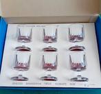 Leerdam glas   jenever glaasjes 6 st in doos, Ophalen of Verzenden, Zo goed als nieuw, Borrel- of Shotglas