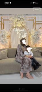 Avondjurk abiye38, Kleding | Dames, Trouwkleding en Trouwaccessoires, Ophalen of Verzenden, Zo goed als nieuw, Bruin, Trouwjurk