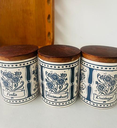 Vintage set van Waechtersbach kruidenpotten, Verzamelen, Blikken, Zo goed als nieuw, Overige, Overige merken, Ophalen of Verzenden