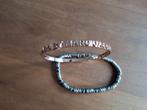 stalen armbanden set, Sieraden, Tassen en Uiterlijk, Armbanden, Ophalen of Verzenden, Nieuw, Roze, Staal