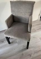 Antraciet eetkamer stoelen van Keijser&Co, Huis en Inrichting, Gebruikt, Drie, Ophalen of Verzenden, Stof