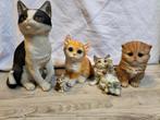 Katten poezen kat poes beeldjes, Ophalen of Verzenden, Zo goed als nieuw, Dier