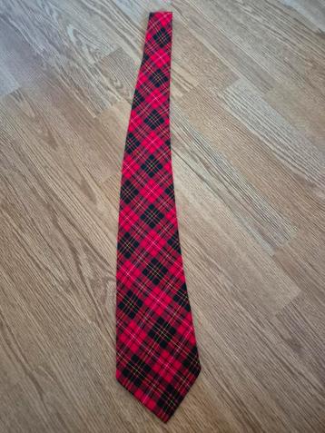 Brede rood geruite stropdas ***zgan***

 beschikbaar voor biedingen