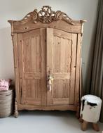 Prachtige antiek geloogd grenen kast - demontabel, Gebruikt, Kast, 50 tot 70 cm, 105 cm of meer