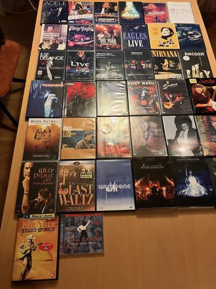 38 gevarieerde muziek dvd’s, Cd's en Dvd's, Dvd's | Muziek en Concerten, Zo goed als nieuw, Muziek en Concerten, Alle leeftijden