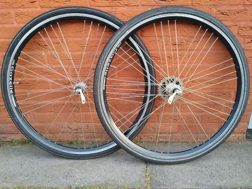 Wielset 28" 8 speed Shimano, Fietsen en Brommers, Fietsonderdelen, Zo goed als nieuw, Algemeen, Wiel, Ophalen