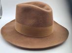 Borsalino Fedora camel hoed, 60 cm (XL, 7½ inch) of meer, Ophalen of Verzenden, Zo goed als nieuw