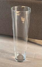 Handgemaakte glazen vaas - 70cm hoog, Huis en Inrichting, Woonaccessoires | Vazen, Ophalen, Overige kleuren, 50 tot 75 cm, Glas