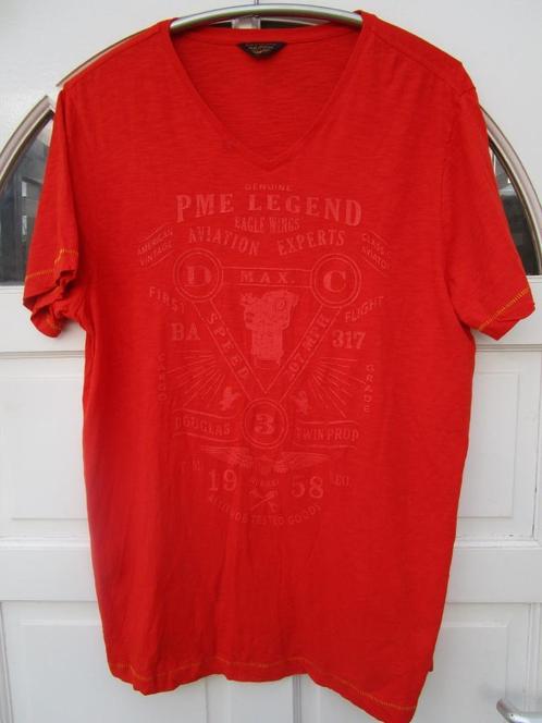 PME Legend shirt met grote opdruk, maat XL valt als M, Kleding | Heren, T-shirts, Zo goed als nieuw, Maat 48/50 (M), Rood, Ophalen