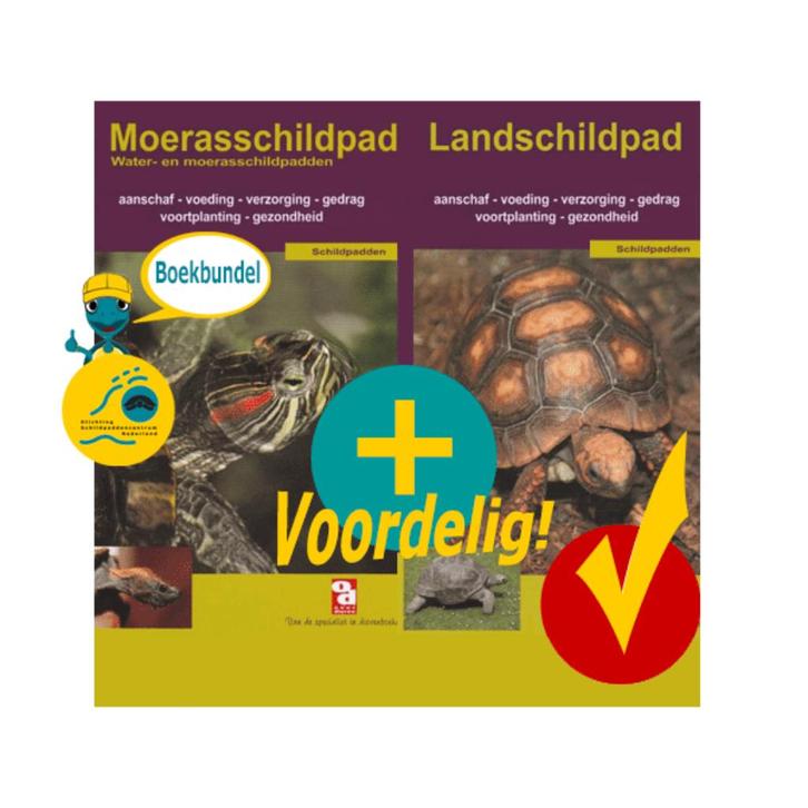Boeken Moerasschildpad en Landschildpad (Boekbundel), Dieren en Toebehoren, Reptielen en Amfibieën | Toebehoren, Nieuw, Overige typen