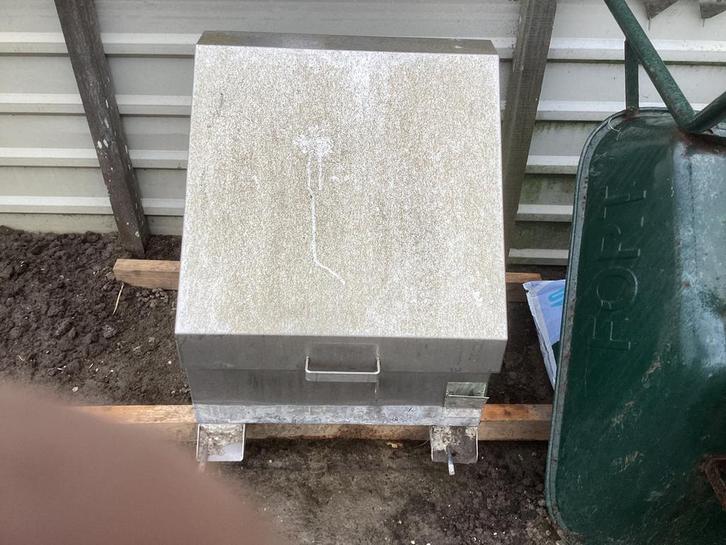 RVS op berg kist, Doe-het-zelf en Verbouw, Platen en Panelen, Gebruikt, Overige materialen, Ophalen of Verzenden