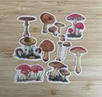 Paddenstoelen stickers, Hobby en Vrije tijd, Verzenden, Nieuw, Meerdere stickers