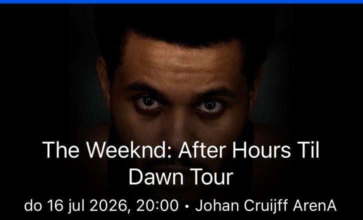 1 ticket The Weeknd PREMIUM!! 16 juli, Tickets en Kaartjes, Concerten | Overige, Eén persoon, Juli