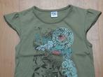 Dirkje groen t-shirt met opdruk van bloemen, vlinders, Gebruikt, Meisje, Dirkje, Ophalen of Verzenden