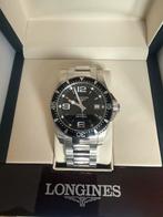 Longines Hydroconquest black bezel 43mm, Ophalen of Verzenden, Zo goed als nieuw, Staal, Overige merken