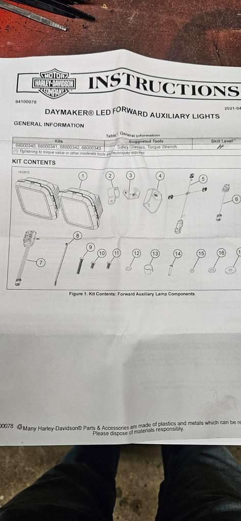 daymaker led forward auxiliary lights pan america 21-23, Motoren, Onderdelen | Harley-Davidson, Nieuw, Ophalen of Verzenden