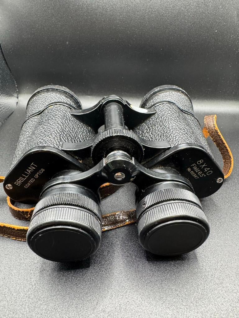 Brillant 8x40 Klassieke Verrekijker, Gebruikt, 8 tot 12x, Met hoes of tas, Porro (met knik)