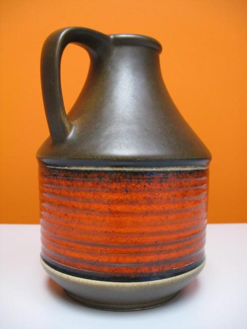 retro vintage keramiek vaas Dümler & Breiden W.Germany 70s, Huis en Inrichting, Woonaccessoires | Vazen, Zo goed als nieuw, Oranje