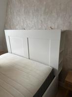 IKEA Brimnes hoofdbord - Bieden en zo snel mogelijk ophalen!, Ophalen, Gebruikt, Wit, Tweepersoons