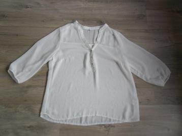 Pauline B. Witte Doorzichtige Blouse Maat 40 beschikbaar voor biedingen
