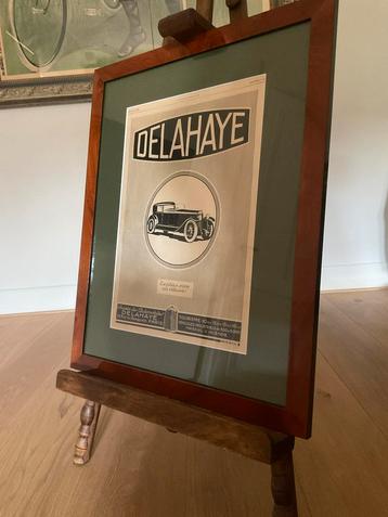 Poster Annonce Delahaye Automobiles Paris anno 1926 beschikbaar voor biedingen