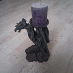 Draken Kandelaar - 30cm Hoog, Huis en Inrichting, Woonaccessoires | Kandelaars en Kaarsen, Overige materialen, 25 tot 50 cm, Grijs