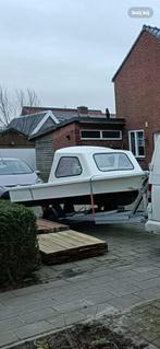 Te koop / Te ruil placom 450 , Visbootje  + motor 5pk, Watersport en Boten, Ophalen, Gebruikt, Ankeren en Afmeren, Motorboot