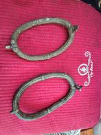 Antiek Brons enkelband 2x senufo afrika 19e eeuws tribal art, Antiek en Kunst, Kunst | Niet-Westerse kunst, Ophalen of Verzenden
