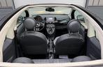 Fiat 500 C 0.9 T LOUNGE - NAVI - SPOTIFY - AIRCO - NAP, Auto's, Stof, Gebruikt, Cabriolet, Zwart