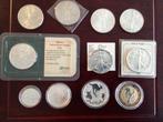 10 oz aan zilveren 999 munten collectie Eagles en Perth Mint, Ophalen of Verzenden, Noord-Amerika, Losse munt, Zilver