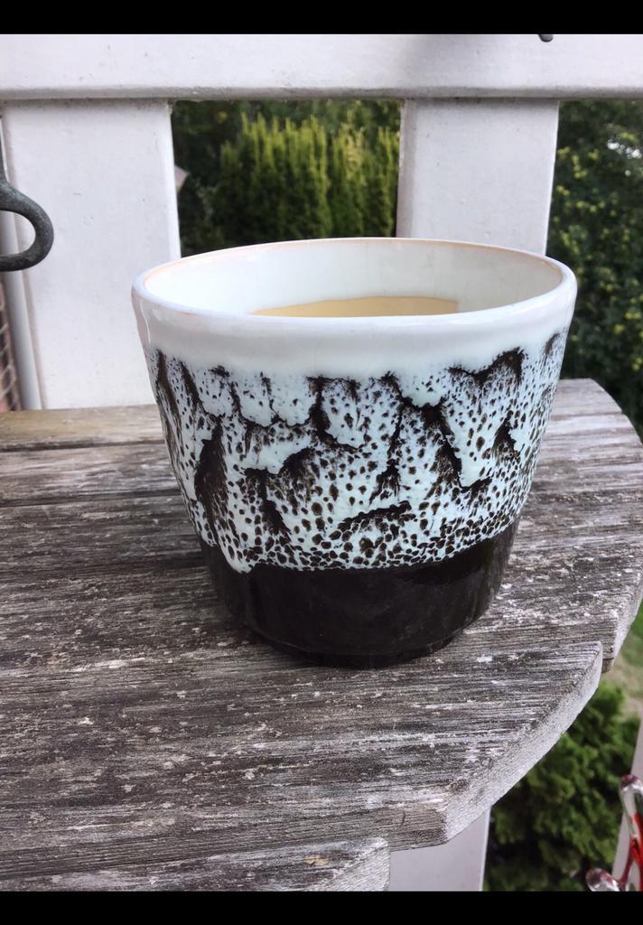 Kleine maat lavabloempot, aardewerk bloempot, lavapot, retro, Antiek en Kunst, Antiek | Keramiek en Aardewerk, Ophalen of Verzenden