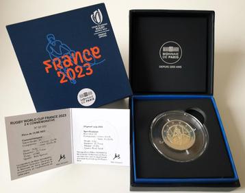 Frankrijk 2 euro 2023 Rugby Proof beschikbaar voor biedingen
