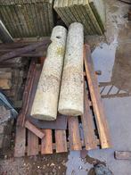 2 stuks gebruikte betonnen sierpalen, Ophalen, Gebruikt, 25 tot 50 cm, Blok