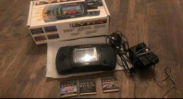 Atari Lynx spelcomputer incl 3 spelletjes en originele doos beschikbaar voor biedingen