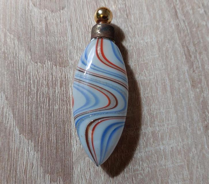 *Antiek parfumflesje - Jugendstil gekleurd glas, Antiek en Kunst, Antiek | Glas en Kristal, Ophalen of Verzenden