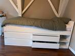 1 persoonsbed met opbergruimte 90/200, Huis en Inrichting, Slaapkamer | Bedden, Ophalen, Gebruikt, 90 cm, Eenpersoons