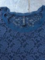 Marccain blauwe top bloemmotief, Ophalen of Verzenden, Zo goed als nieuw, Blauw