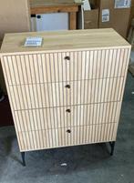 by fonQ Lamina Ladekast - 4 Lades - Eiken | Van €319, nu, Huis en Inrichting, Kasten | Ladekasten, Byfonq, Byfonq, Eikenhout, Nieuw