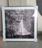 Zwart wit poster in lijst  KADOTIP hangbrug, Huis en Inrichting, Woonaccessoires | Wanddecoraties, Ophalen of Verzenden, Zo goed als nieuw