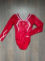 Turnpakje moreau maat 122 128 134, Sport en Fitness, Turnen, Zo goed als nieuw, Turnpak(je), Rood, Kindermaat 122 t/m 140
