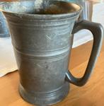Laat Victoriaanse 1890-95 Tinnen Quart Tankard beker Engels, Antiek en Kunst, Antiek | Tin, Verzenden