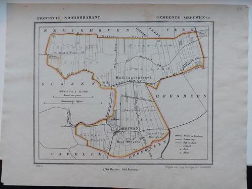 22 / Meeuwen Noord Brabant Litho van J. Kuyper uit 1865, Antiek en Kunst, Kunst | Litho's en Zeefdrukken, Ophalen of Verzenden