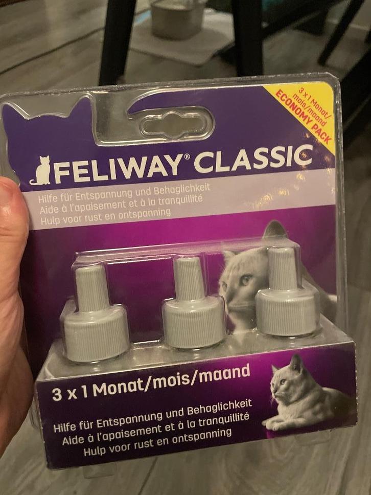 Feliway classic 3x navul nieuw, Dieren en Toebehoren, Katten-accessoires, Nieuw, Ophalen of Verzenden