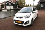 Kia Picanto 1.2 Cvvt 5-DRS Wit (APK tot okt-2026), Auto's, Voorwielaandrijving, Euro 5, Stof, Zwart